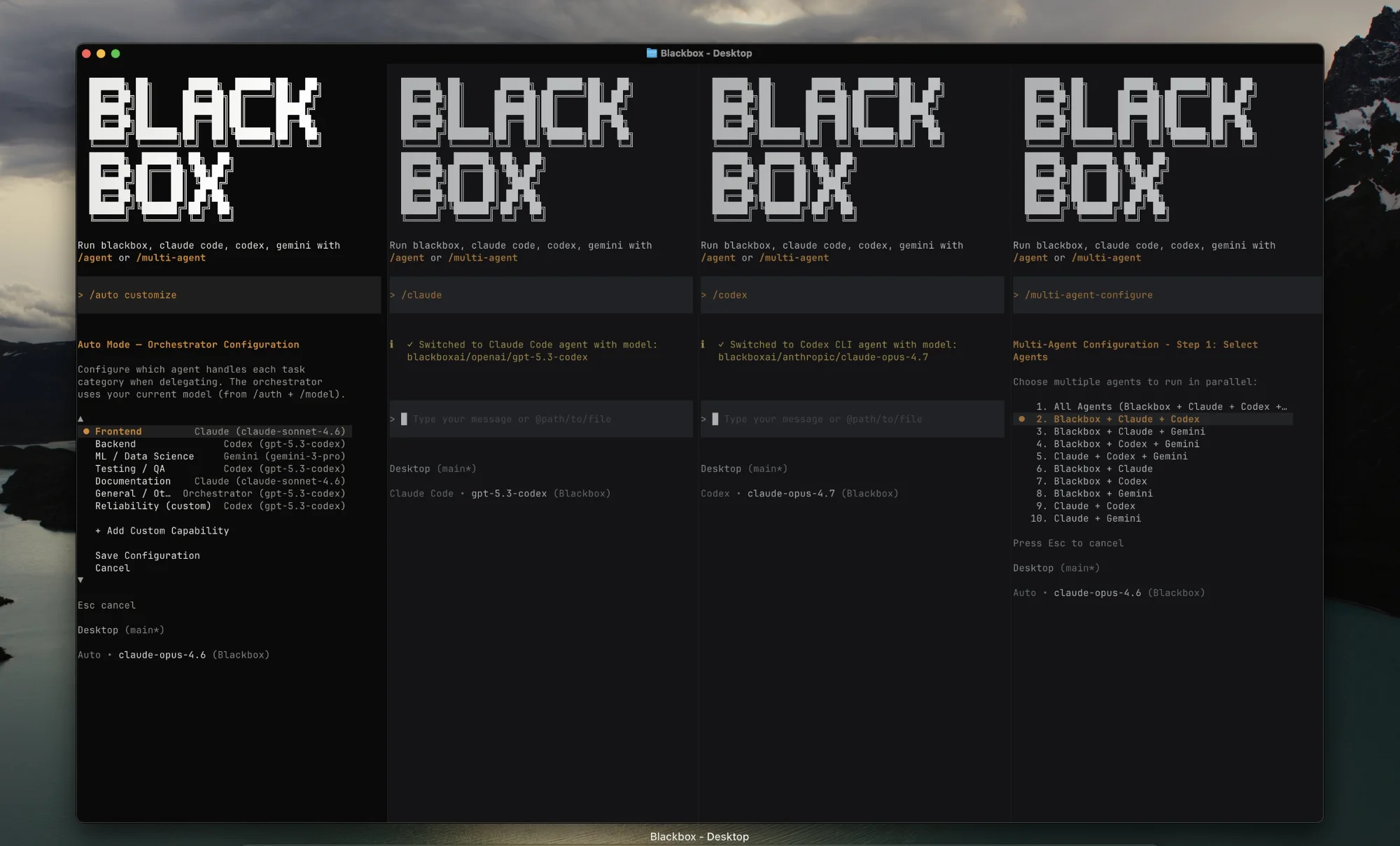 Blackbox AI interface screenshot